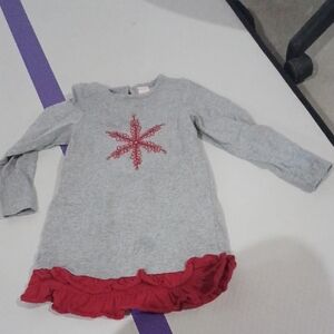 Gymboree Gray Top with Red Accents